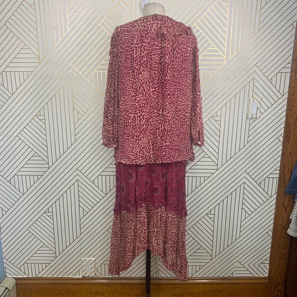 Ba&sh Lady Blouse‎ Two-Piece Skirt Set Jupe Gapi Rose Size US 0 / XS - Picture 7 of 12